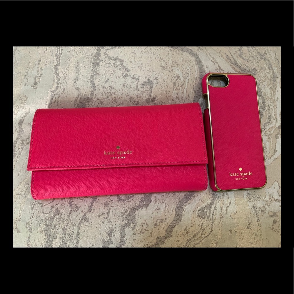 Kate Spade Wallet with phone case.(magnetic)